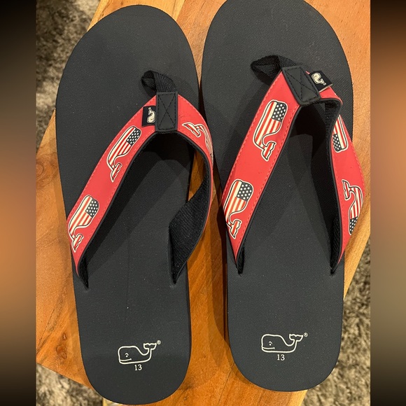 Vineyard vines American flip flops - Picture 1 of 1